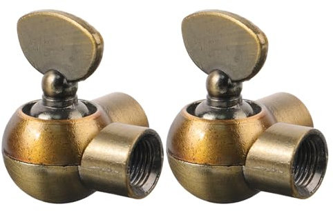 FUOYLOO Conector de lámpara giratorio de 2 piezas, adaptador de brazo de aplique de pared vintage, conector de metal M10 giratorio de 180 grados para reemplazo de iluminación del hogar.