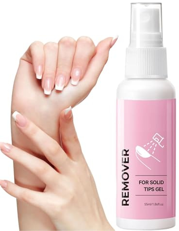 Removedor De Uñas - Solución De Cuidado Profesional De 55 Ml | Presione Sobre El Removedor De Uñas | Aerosol De Pegamento | Disolvente De Adhesivo Para Artificiales Presione Sobre Las Punt