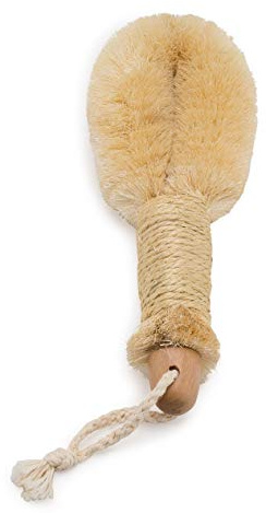 GranNaturals Bath & Shower Dry Skin and Body Sisal Brush | Naturals Fibers to Improve Blood Circulation, Exfoliate Skin, and Reduce Cellulite