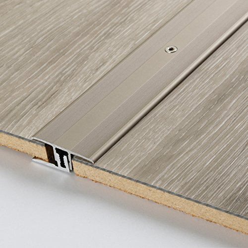 Parador Boden-Profile Übergangsprofil Aluminium Edelstahl für Vinyl/Laminat Bodenbeläge 7-15 mm