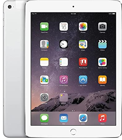 Apple iPad Air 2 128GB Wi-Fi + Cellular - Argento - Sbloccato (Ricondizionato)