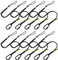 BearTOOLS Interchangeable Quick Switch Tool Safety Lanyard – 3 in 1 - Safety Fall Protection – Aluminium Screw Lock – Twin Locking Attachments - Ultra-Sturdy (Black 10PK)