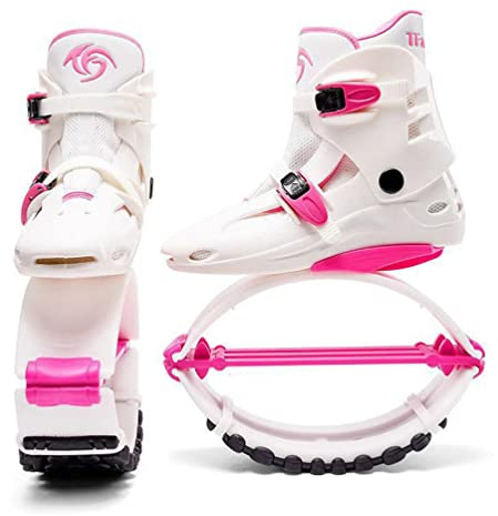 Stivali Rimbalzanti Scarpe da Salto del Canguro, Scarpe di Fitness Rimbalzo, Stivali Anti-gravità for Adulti/for Bambini Sviluppo dello Sport (Color : White, Size : 36-38)