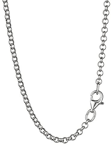 NKlaus 50cm Erbskette 925 Silber elegante Halskette Breite: 2,5mm Collier 5,5g schwer 8338
