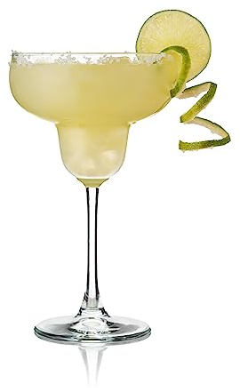 Topkapi elite 2 piezas Daiquiri Margarita de cristal de maíz, 2 unidades de vasos de margarita tamaño XL, transparente, apto para lavavajillas, cristal sin plomo, fabricado en Alemania
