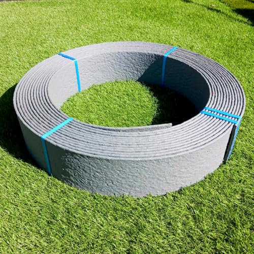 Bordure Jardin Flexible Plastique Flex 14CMx25M - Facile à Installer - Durable - Idéal Aménagement Extérieur