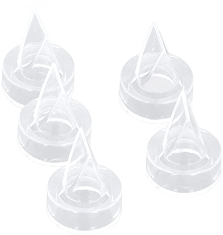 Entenschnabelventil-Set, 5-teiliges Milchpumpenzubehör, Silikon-Entenschnabelventile, Entenschnabelventil-Ersatzset, Babypumpe aus Lebensmittelechtem Silikon, Stilleinlagen