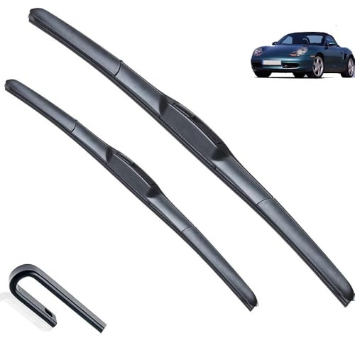 Tergicristallo per veicoli Spazzola Tergicristallo Compatibile con Porsche Boxster 986 22 + 21 1996-2004 Lavavetri anteriore Parabrezza Tergicristallo Lame Accessori Tergicristallo per tutte le stag