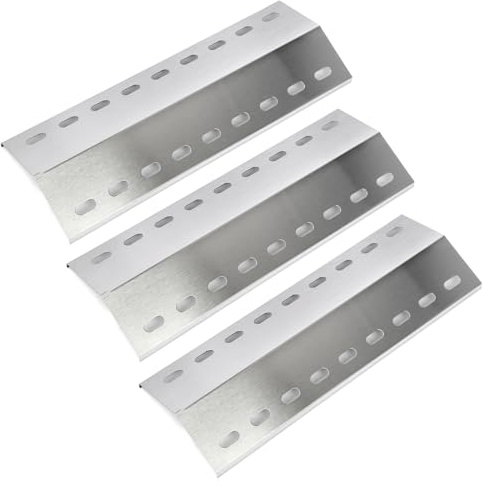 GFTIME 42 x 15 cm Copertura del Bruciatore, Piastra di Riscaldamento di Ricambio, Accessori in Acciaio Inox per Frangifiamma, 3 Pezzi