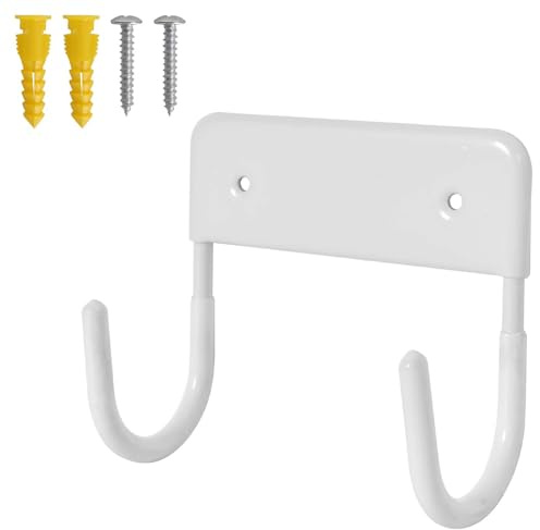 Gancho de pared para tabla de planchar, soporte para tabla de planchar (blanco)