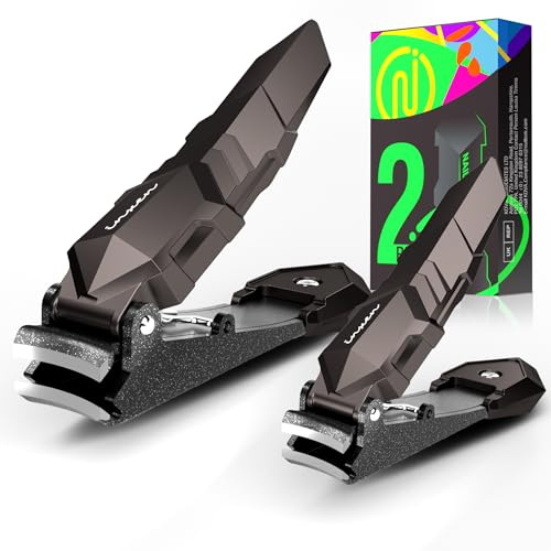 INXEN Profi Nagelknipser mit Auffangbehälter, Nagelknipser für Fingernägel und Fußnägel,Scharf Edelstahl Nagelknipser Groß Nagelschneider und Alles in einem Nagelzwicker,Nail Clippers für Männer Damen