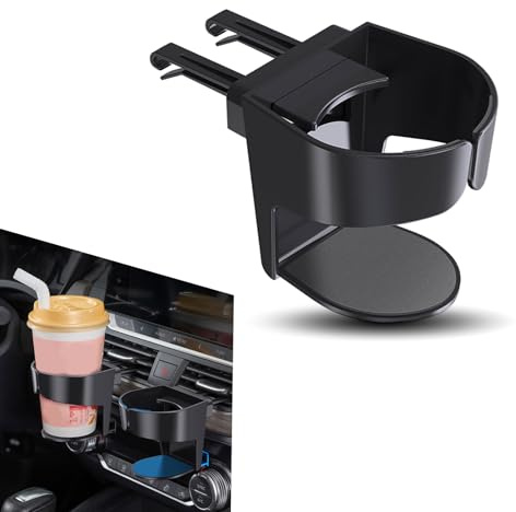 Jewkot 1 soporte para taza de ventilación de aire acondicionado de coche, a prueba de golpes y fugas, limitador de taza de agua, soporte multifuncional para bebidas, soporte universal para coches,