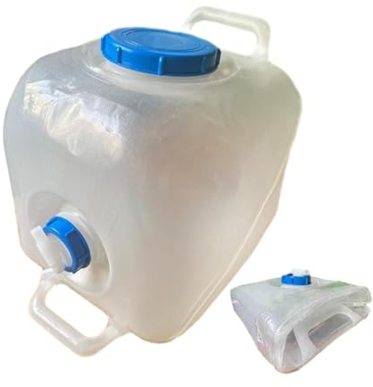 20L Collapsible Water Container - Water Storage Jug, Camping Water Container | Drinking Car Water Carrier Container, Camping Water Container with Spigot for Outdoor Hiking Backpacking