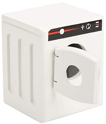 Spielzeug-Waschmaschine, Miniatur-Waschmaschine, Trockner, Modell, Waschmaschine, Spielzeug, Maßstab 1:12, Puppenhausmöbel, Wäschetuch, Waschmaschine, Möbel, (WHITE)