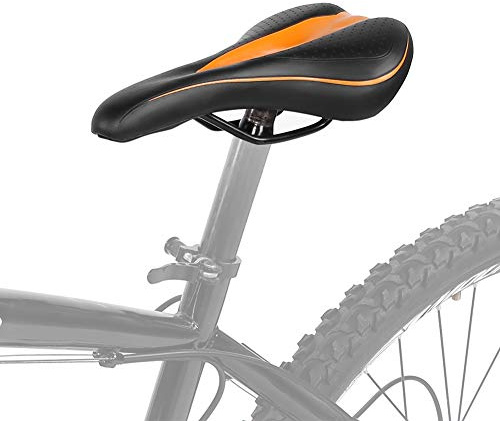 Mountain Road Bike Saddle Soft Comfortable Seat Waterproof Cushion Hole Design Black Orange Edge Bike Accessories fahrradsattel orange orange mtb seat Siodełka do roweru górskiego