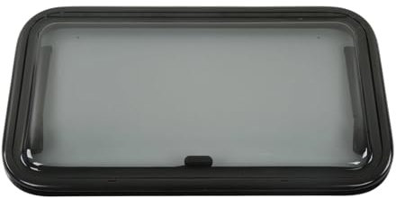 JMORCO Wohnmobilfenster Camper-Fenster, RV-Schiebefenster, UV-beständig, wasserdicht, Acrylglas, Rahmen aus Aluminiumlegierung, 730 x 430 mm, for Anhänger, Wohnmobile