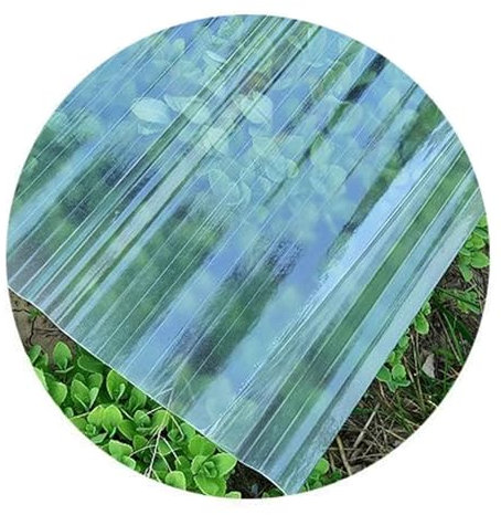 Transparente, schlagfeste Dachplatte, 2 mm, Fiberglas-Platten für Garagenverkleidung, Wände, UV-Schutz, transparent, regendicht, Tageslichtplatten, 88,9 x 119,4 cm, 8 Stück