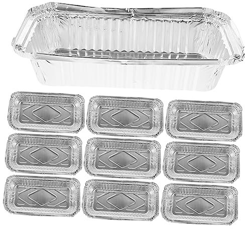 OFFSCH Lot De 20 Boîtes En Aluminium D'une Capacité De 1 100 Ml Résistantes À La Chaleur Pour Le Stockage Et Les Barbecues