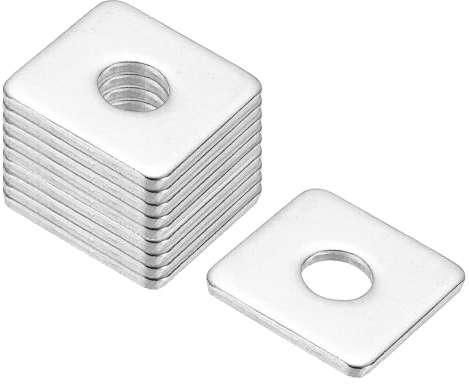 PATIKIL Rondelle quadrate, M10 x 30 x 3 mm, 24 pezzi, rondelle quadrate, rondella quadrata, piastra di stoccaggio 304 in acciaio inox