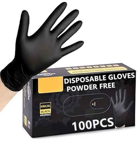 Qsvbeeqj Diagoses Nitril Untersuchungshandschuhe Schwarze Einweghandschuhe Kochhandschuhe Enthalten Keine Pulver Und Latexreinigungshandschuhe Nitrilhandschuhe