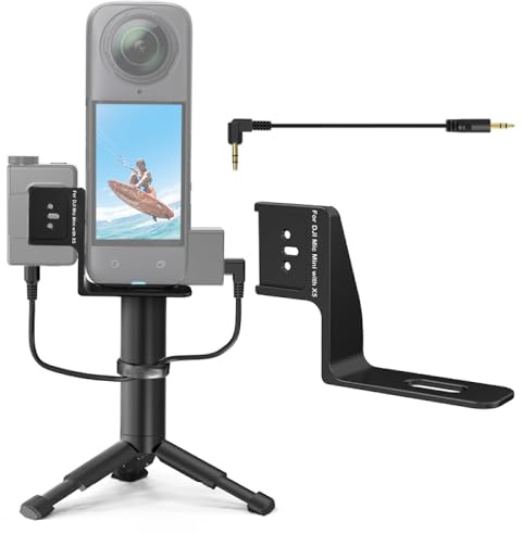 Kall skomontering för Insta360 X5, för DJI Mic Mini Mottagare Ljudhållare Konsol Adapter, Lämplig för Insta 360 X5 Action Kameratillbehör