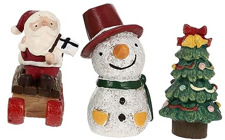 Hemobllo 4stücke Mini-weihnachtsdeko für Reptilien-aquarien Aquarium-Dekoration Weihnachtsschmuck Mini-weihnachtsschmuck aus Kunstharz