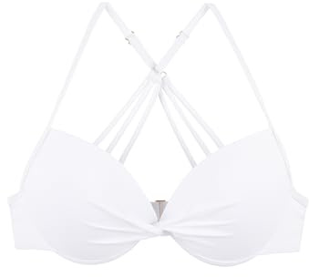 Ocean Blues Ensemble bikini pour femme avec armatures push-up sur le devant, bretelles réglables, maillot de bain rétro pour la plage et la piscine