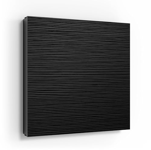 DEQORI Schlüsselkasten UV-Druck | Motiv Linien im Fluss | Design Box ca. 30x30 cm | Schlüsselkasten flach & modern mit Motivdruck | Wandbox für Flur, Büro, Wohnung & Eingang