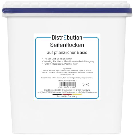 Seifenflocken 3kg natürlicher Reiniger & Waschmittel für Haushalt, Küche und Waschküche