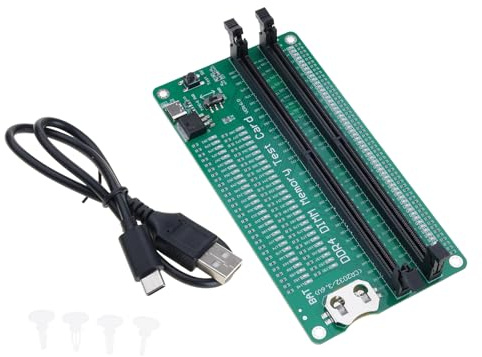Memory Test Card Notebook DDR4 DIMM Tester Tool Desktop Computer Adapter Board with LED Light Diagnostic Card