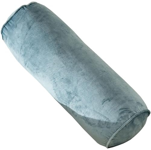 seokor Cojín Cilíndrico 50x17cm Almohada de Tubo Cojín Cervical Redondo para Lumbar/Cuello/Espalda/Cabeza Apoyo Almohada Rollo con Funda Extraíble para Cama, Sofá, Silla, Coche(A7)