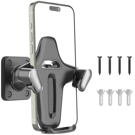 Badrumsduschtelefonhållare – Suction Mount, anti-slip stativ fäste | Duschenhetsmontering – Telefonhållare för badrumsvisning | Suction Cup, halkfritt stöd med väggmonterade tillbehör
