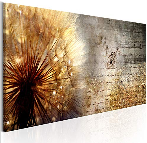 decomonkey Bilder Pusteblume Blumen 120x40 cm 1 Teilig Leinwandbilder Bild auf Leinwand Vlies Wandbild Kunstdruck Wanddeko Wand Wohnzimmer Wanddekoration Deko Wanddeko Abstrakt