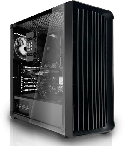 SYSTEMTREFF Office PC Intel Core i3-12100F 4x4.3GHz | Nvidia Geforce GT 710 2GB DX12 | 512GB M.2 NVMe | 16GB DDR4 RAM | WLAN Silent Desktop Computer Rechner für Büro Business Multimedia
