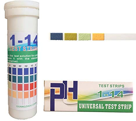 No Logo WNUANJUN-PH, 150 Streifen Boxed PH Teststreifen Range 1-14 Indicator Paper Tester Range 4.5-9.0 PH Teststreifen for Speichel und Urin (Farbe : Range 1 14)