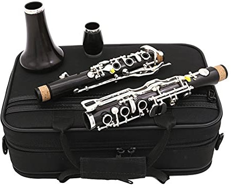 Einsteiger Klarinette Neu Bb-Ton 19 Tasten Ebenholz Klarinette Deutsches System Design Versilberte Klappen Mit Etui Klarinette Anfänger Student