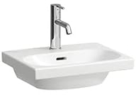LAUFEN Lua Aufsatz-Handwaschbecken, ohne Hahnloch, ohne Überlauf, 450x350mm, H8160804001421, Farbe: Weiß