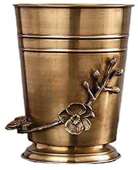 Brass Wine Ice Bucket Whiskey Cooler European Style Pure Copper Wine Holder Home Decoration Bar Whiskey Buckets