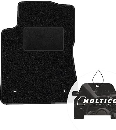 moto-MOLTICO Fahrer Fußmatte Auto Velours Fahrerseite Autoteppiche Schwarz Fahrermatte 1-teilig passend für Citroen C3 III ab 2016