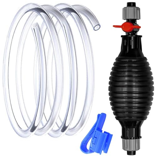 3M Handpumpe Umfüllpumpe Benzinpumpe Dieselpumpe, Tragbare Kraftstoffpumpe Ölabsaugpumpe Benzinabsaugpumpe Universal Siphonpumpe Absdugpumpe Förderpumpe für Diesel Benzin Öl Wasser Kraftstoffe