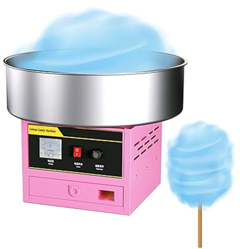 DPLXQPP Electric Cotton Candy Machine, Homemade Floss Sweets Maker, Portable Cotton Sugar Machine for Kids, DIY Mini Marshmallow Machine for Home Birthday Family Party,Pink