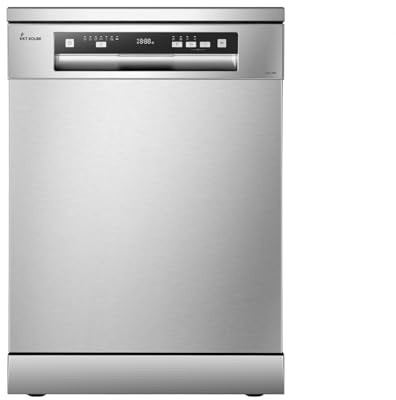 KKT KOLBE Freistehender Geschirrspüler DW615FS, 60 cm | Edelstahl, AquaStop, Oberkorb höhenverstellbar, Besteckschublade, 7 Programme, 14 Maßgedecke, Zeitvorwahl