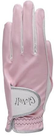 Glove It Ladies Golf Glove - Lightweight and Soft Cabretta Leather Golf Glove for Womens, Features UV Protection - Fore Ever Pink,Medium, Left