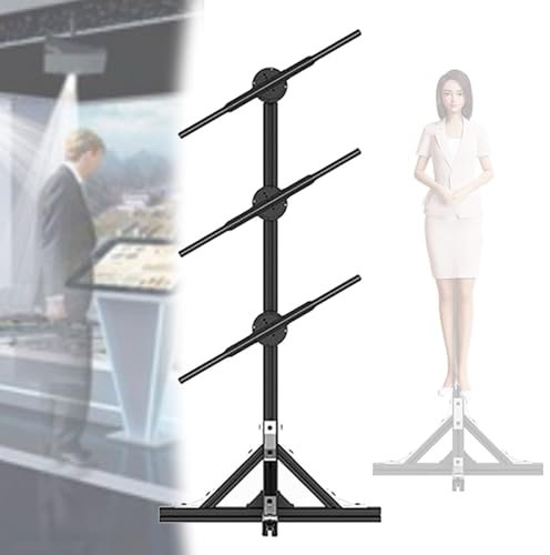 CraftNestUK Ventilateur holographique 3D, 48 cm - Imagerie LED - Projecteur publicitaire pour magasin, bar - Support haut-parleur Bluetooth