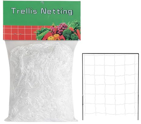 Red de escalada de plantas – Malla elástica flexible de soporte de enrejado, estructura de red de jardín duradera y resistente | Sistema de guía de crecimiento fiable para cultivo de verduras de vid