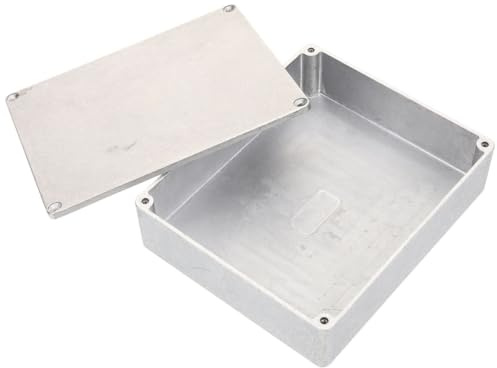 SILENRADAWN Aluminium Gitarreneffektbox Stompbox Pedalgehäuse aus Robustem Aluminium für Selbstgemacht E gitarren Effektpedale Leicht zu Verwenden und Ersatz Geeignet