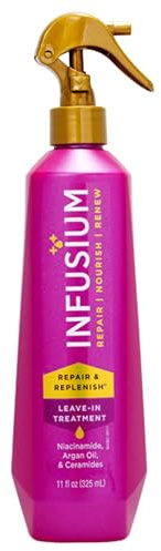 Infusium Repair and Replenish Leave-In Treatment - Hair Spray with Niacinamide, Argan Oil, and Ceramides - Strengthens and Nourishes - 325 ml