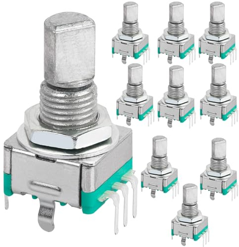 DIYhz EC11 Rotary Encoder Dode Switch Audio Digital Potentiometer mit Schalter – 15 mm