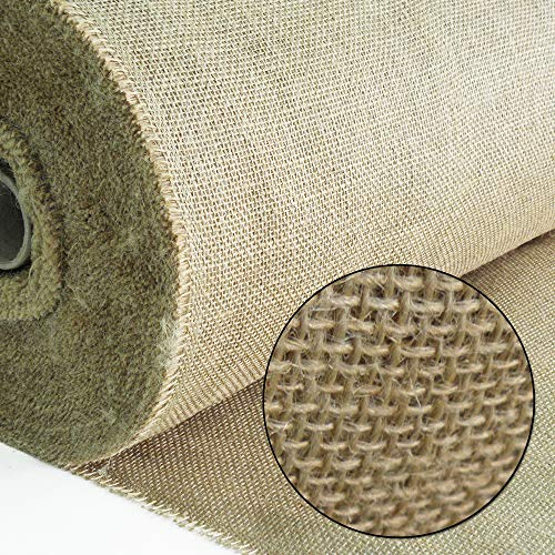 Roban Fashion Jute Stoff Jutestoff Meterware 100 cm Breit für Haus und Garten (100CMX5M)