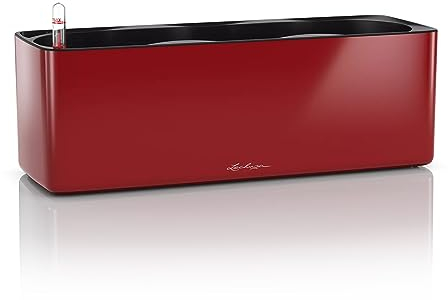 LECHUZA CUBE Glossy Triple scarlet rot highgloss 13672